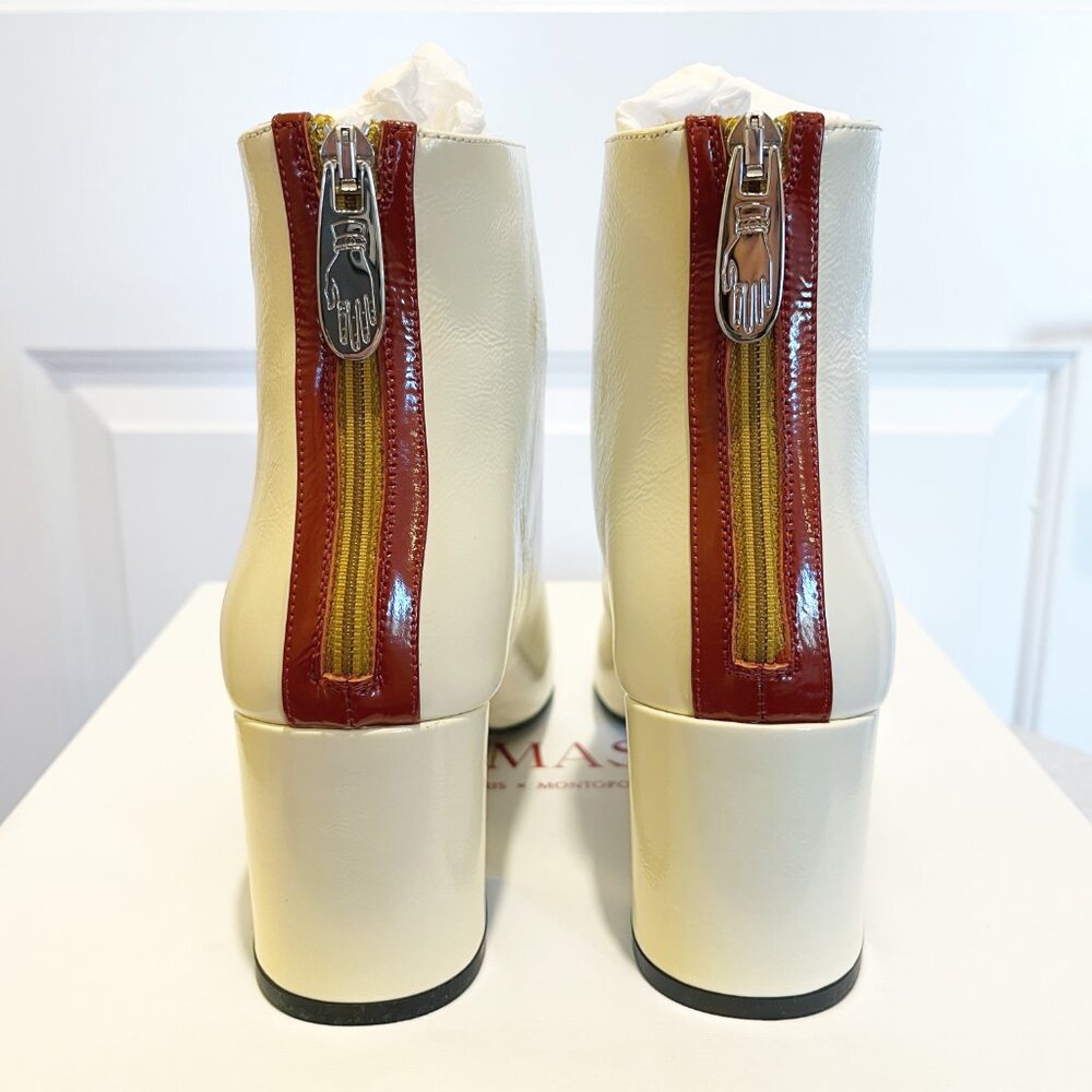Nomasei Armada Ankle Boots in White Calfskin Leather, EU 39, NIB - Picture 6 of 16